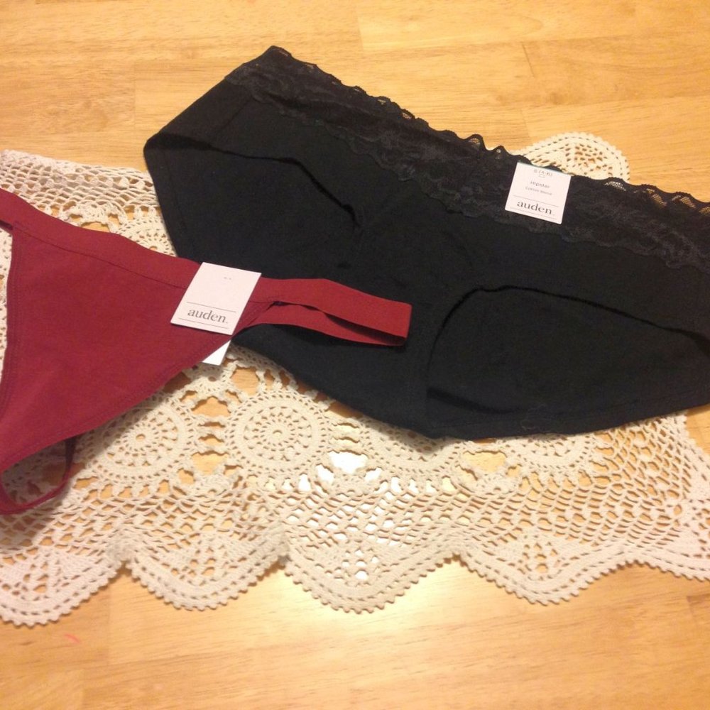 Auden hipster and thong panties set, nwt